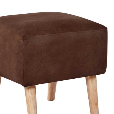 Imagen 2 del producto Pouf Latam Home Burdeos Cuero Kentucky Café Moro