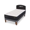 Cama Europea CIC 1,5 Plazas Premium + Respaldo Gales Negro