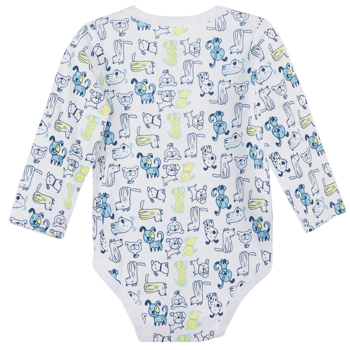 Pack 3 Body Estampado Manga Larga de Algodón Bebo Chess Baby