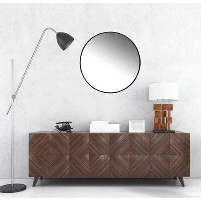 Imagen 2 del producto Espejo Metal Vgo para Colgar Circular 50 cm Negro