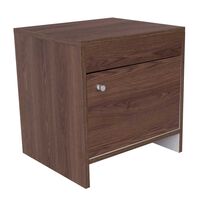 Velador Tuhome Colore 1 Puerta Milan y Blanco