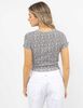 Polera Crop Con Estampado Mujer Icono