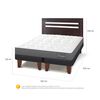 Cama Europea CIC Base Dividida 2 Plazas Anatomic + Respaldo Munich