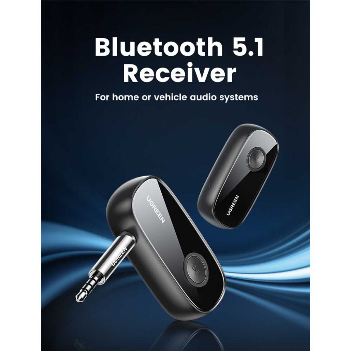 Receptor Audio Plug 3.5Mm Bluetooth 5.0 Recargable Ugreen Cm279
