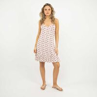 Vestido Midi Sin Mangas Mujer Icono Blanco, Color-1, Negro, Oliva, Rosado