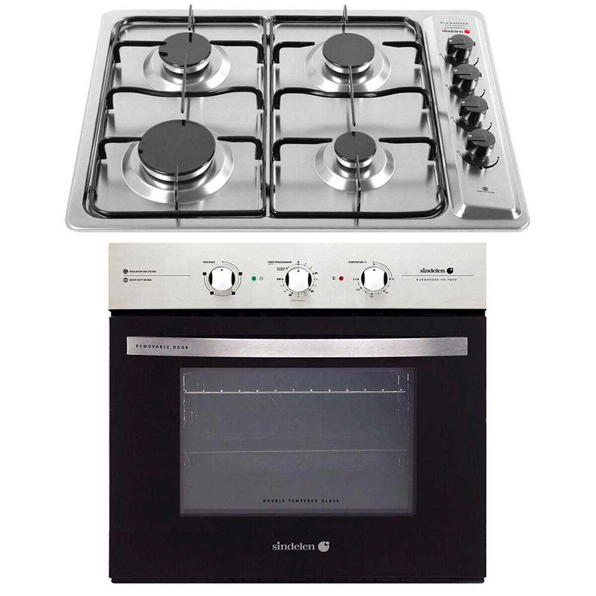 Kit de Cocina Sindelen Horno Empotrable HE720IN + Encimera CEG4600IN
