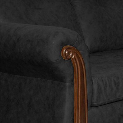 Imagen 2 del producto Sofá Black Factory Bristol 2 Cuerpos Negro