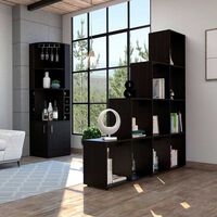 Bar Esquinero Kava + Biblioteca Escalera TuHome Beijing