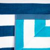 Toalla de Playa Bicolor Reversible Casanova Navy-Blue