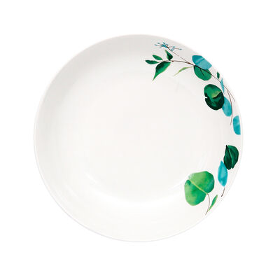 Set Platos Pan Doral Flor 4 Piezas Verde