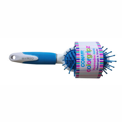 Cepillo Ovalado Acolchado Pequeño Color Gripz Celeste