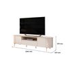 Rack TV Vekkahome Areta Hasta 75" Beige