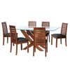 Juego de Comedor Latam Home Alicante 6 Sillas Negro