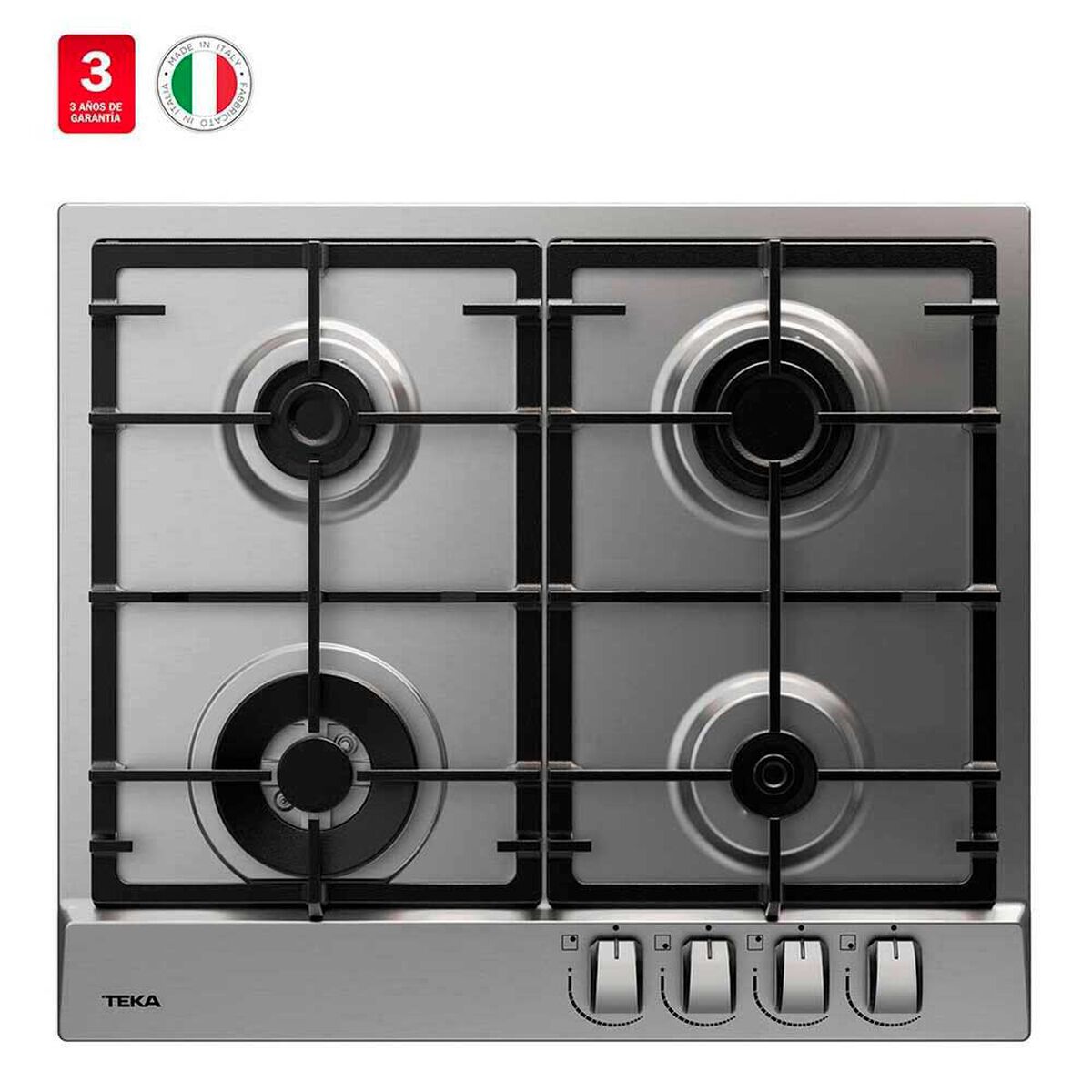 Encimera a Gas Teka GSC 64320 Inox 4 Quemadores