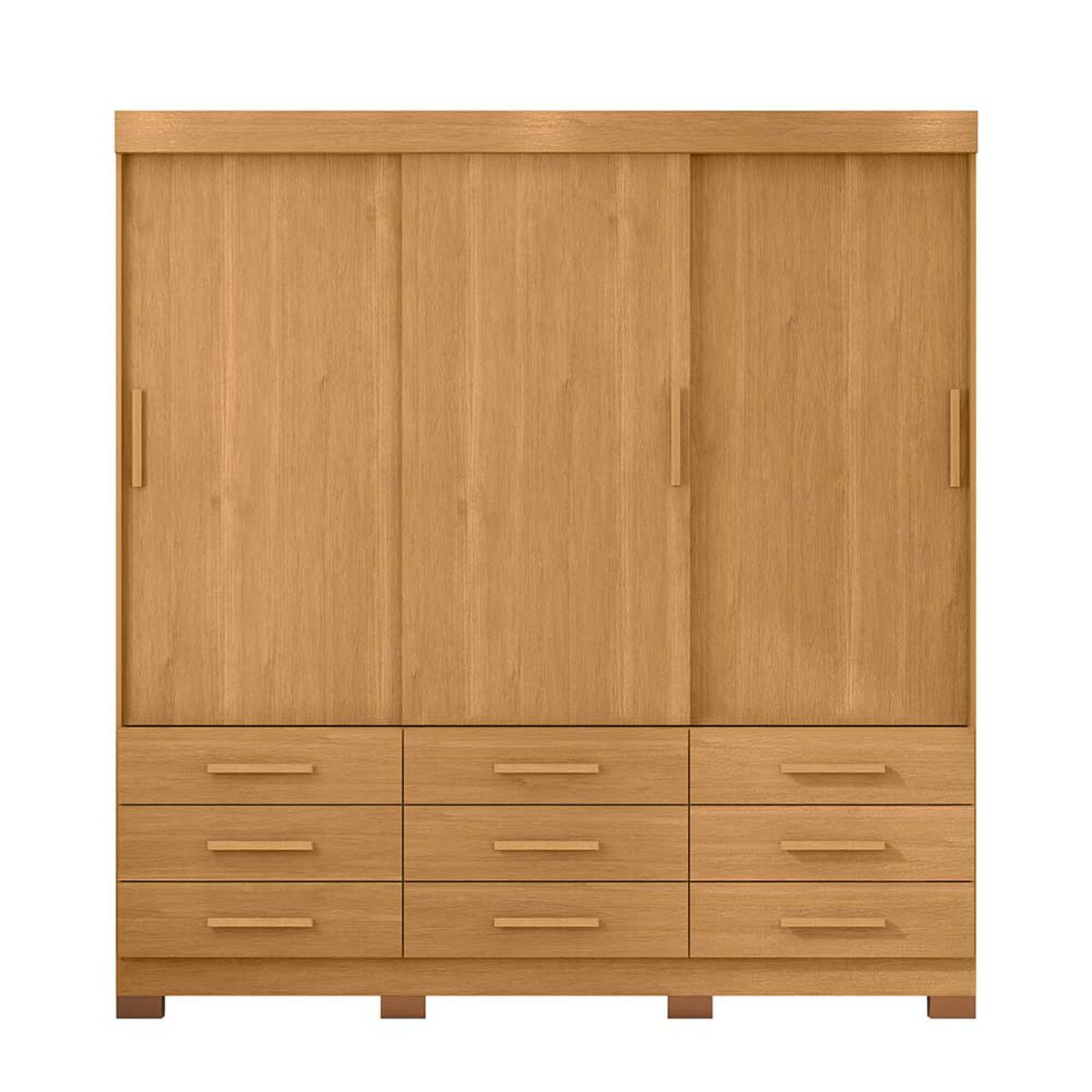 Clóset Casanova Ideale 3 Puertas 9 Cajones Canela