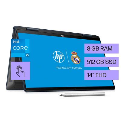 Notebook HP Pavilion x360 14-ek1011la Core i5 13° DDR4-3200 MT/s de 8 GB (integrada) 512GB 14" Integrada