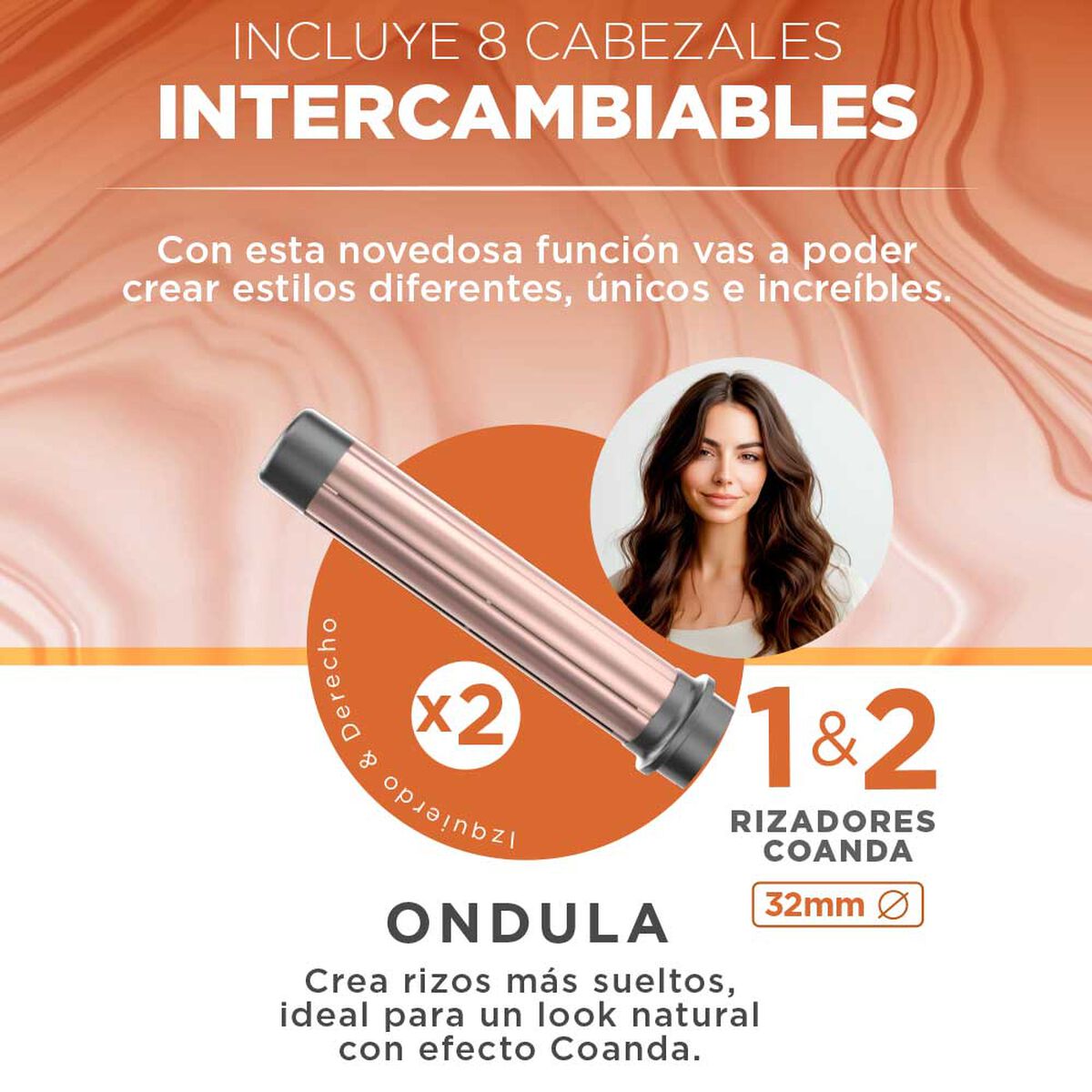 Cepillo Secador Multistyler Vibrance UniQ 8 en 1 Gama Italy