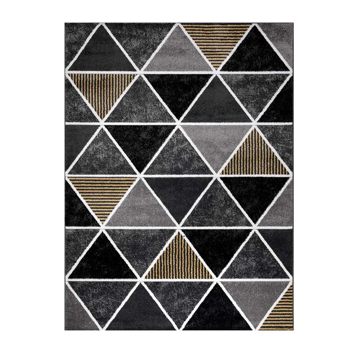 Alfombra Idetex Frize Avangard 200 x 150 Amarillo y Negro