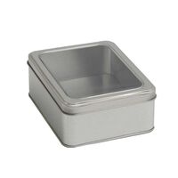 Lata Decorativa Metal Vgo 18 x 13 cm Plateado