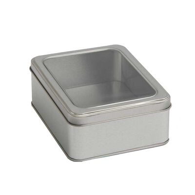 Imagen 1 del producto Lata Decorativa Metal Vgo 18 x 13 cm Plateado