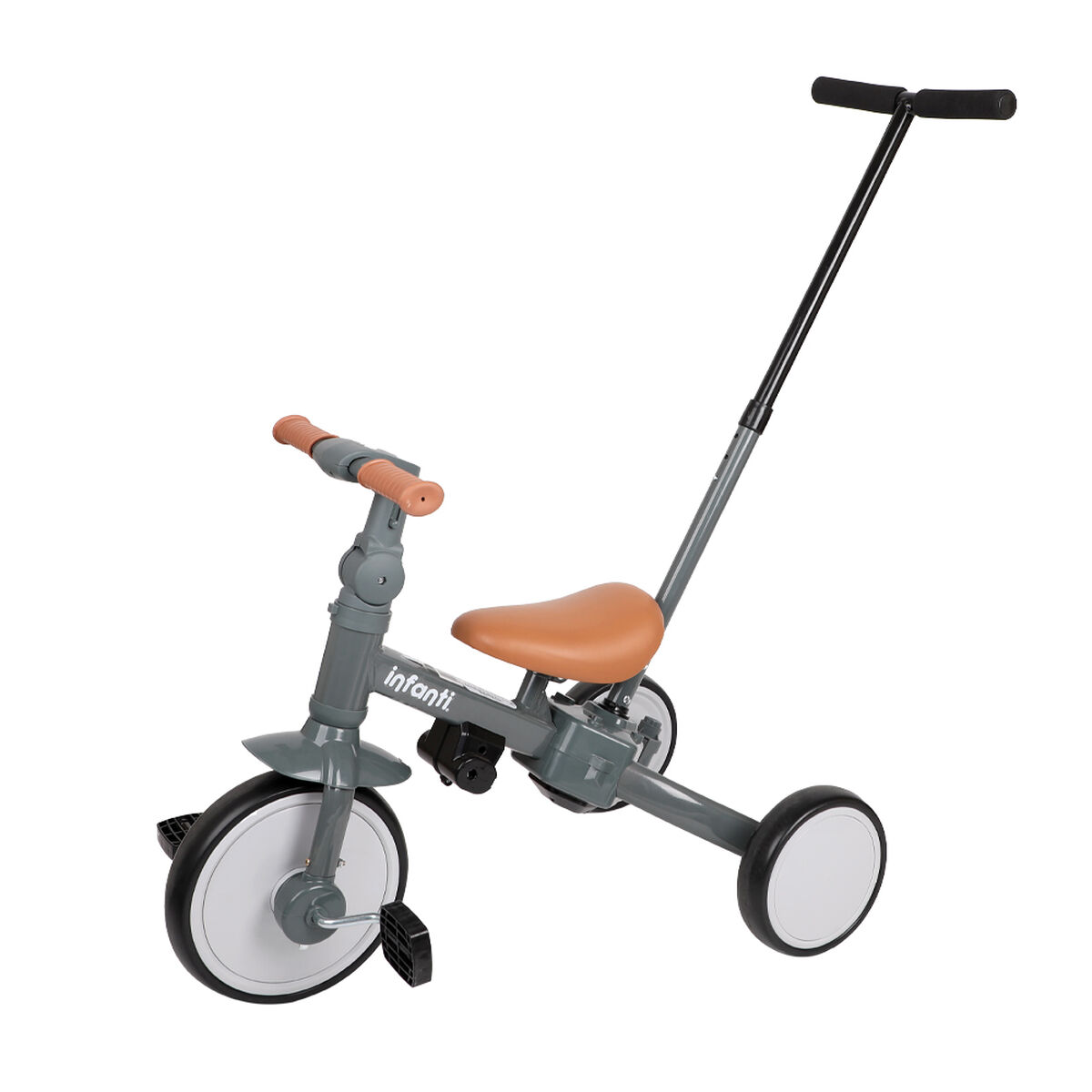 Triciclo 4 en 1 Gris Infanti
