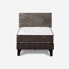 Cama Europea Rosen 1,5 Plazas Ergo T + Respaldo Tabor Gris