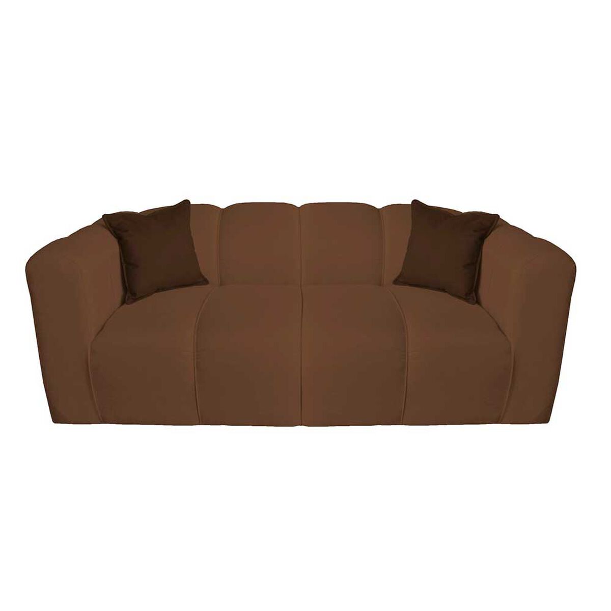 Juego de Living Muebles MYM Leonol Sof&aacute; 3 Cuerpos + Dos Sillones 1 Cuerpo Caf&eacute;