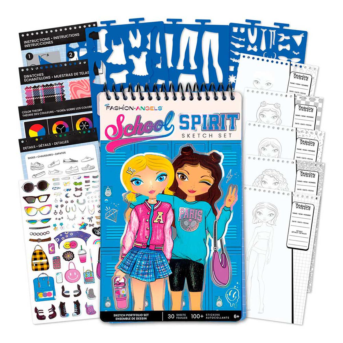 Set Diseña con Stickers Fashion Angels