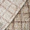 Frazada American Family Sherpa King Cuadros Beige