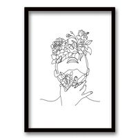 Cuadro Decorativo Retela Mujer Línea 70 x 50 cm