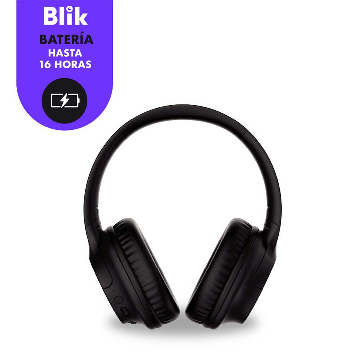 Audífonos Bluetooth Over Ear Blik Soul 250 Negro