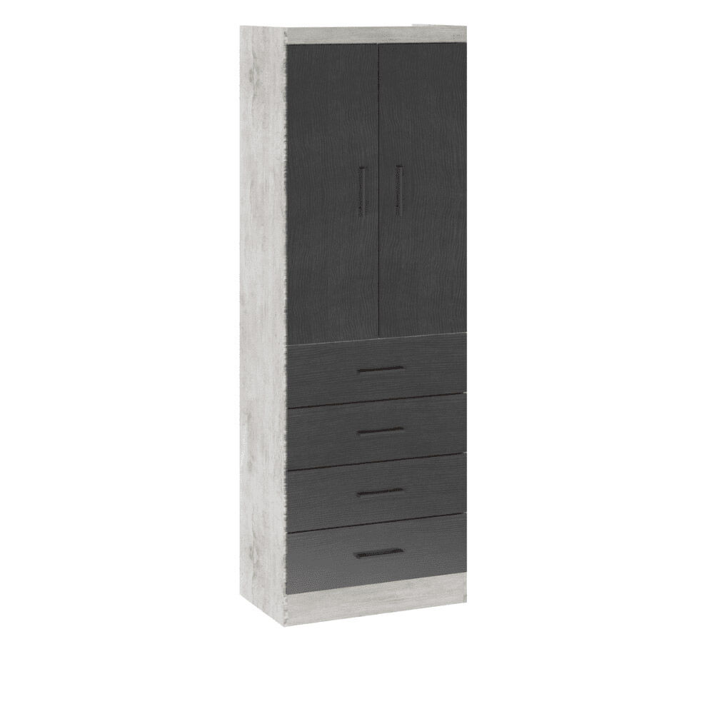 Closet Exit 2 Puertas 4 Cajones Teca Grafito