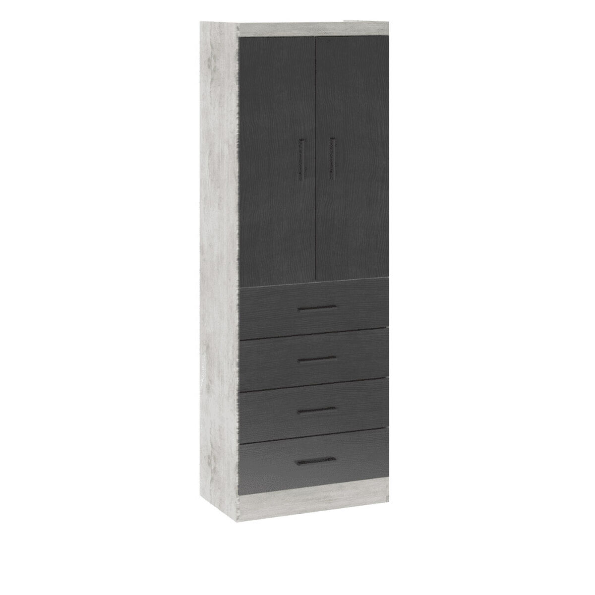 Closet Exit 2 Puertas 4 Cajones Teca Grafito
