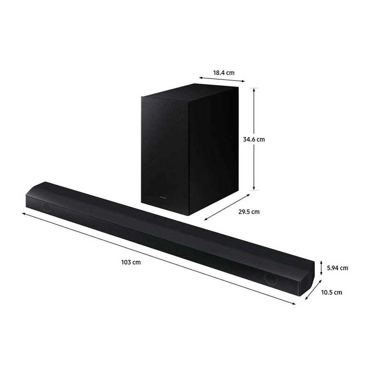 Soundbar Samsung HW-B650/ZS Negro