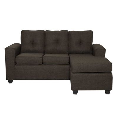 Sofá Seccional Black Factory Ranger 4 Cuerpos Café