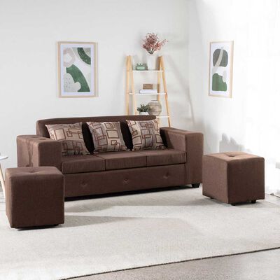 Sofá Mexx Muebles Ginebra 5 Cuerpos Chocolate