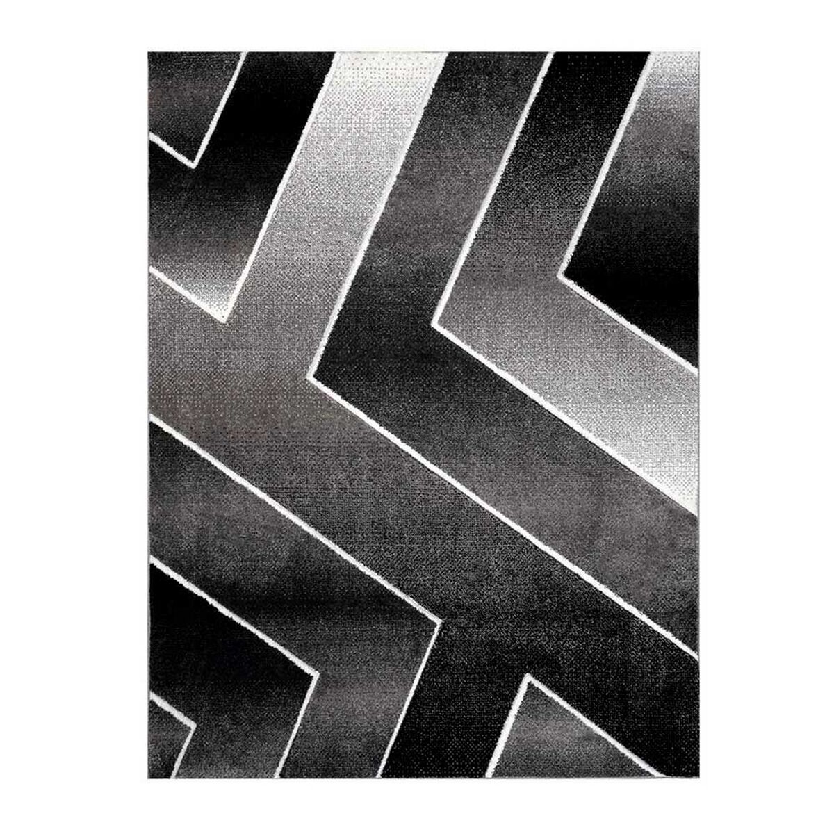 Alfombra Idetex Frise Carved Avangard 150 x 200 cm Negro