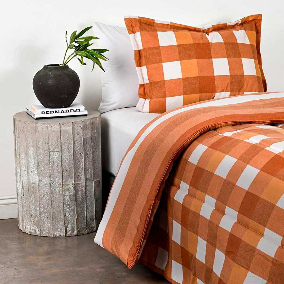 Plum&oacute;n Elements & Co 1,5 Plazas Vichy Naranjo