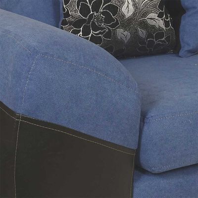 Imagen 2 del producto Sofá Seccional Modular Elegant Detail Houston 7 Cuerpos Negro Azul