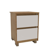 Velador Vekkahome Coimbra 2 Cajones Café