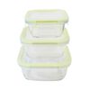 Set 3 Conternedores Hem&eacute;ticos Cuadrados Doral Fresh