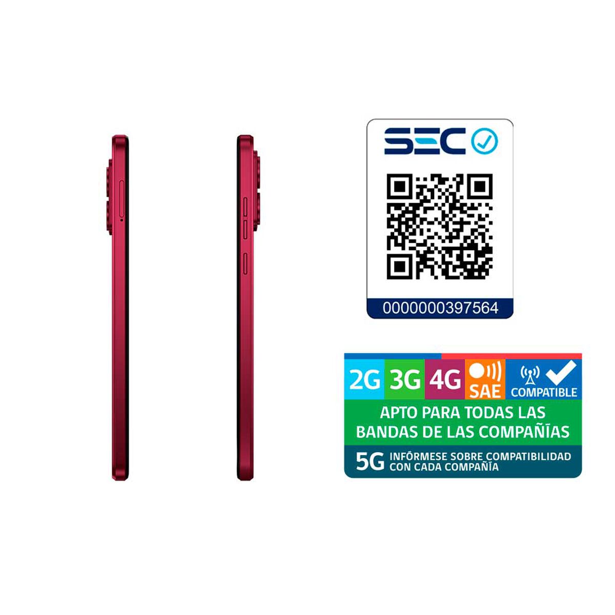 Celular Motorola Moto G84 5G 256GB 6,55" Magenta Liberado
