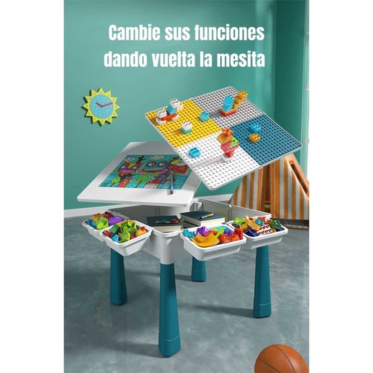 Mesa de Bloques 209 40 x 40 cm LuBabycas