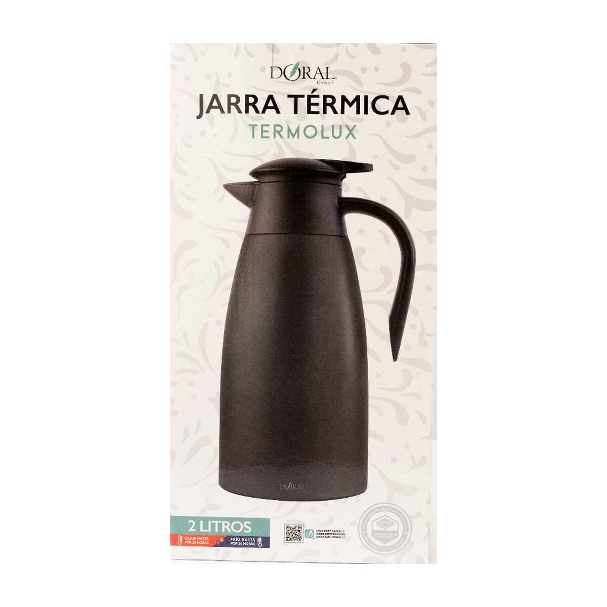 Jarra T&eacute;rmica Doral Termolux 2 L Negro