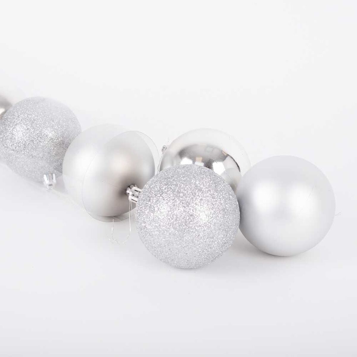 Esfera Casanova para Árbol de Navidad Plata 8 cm