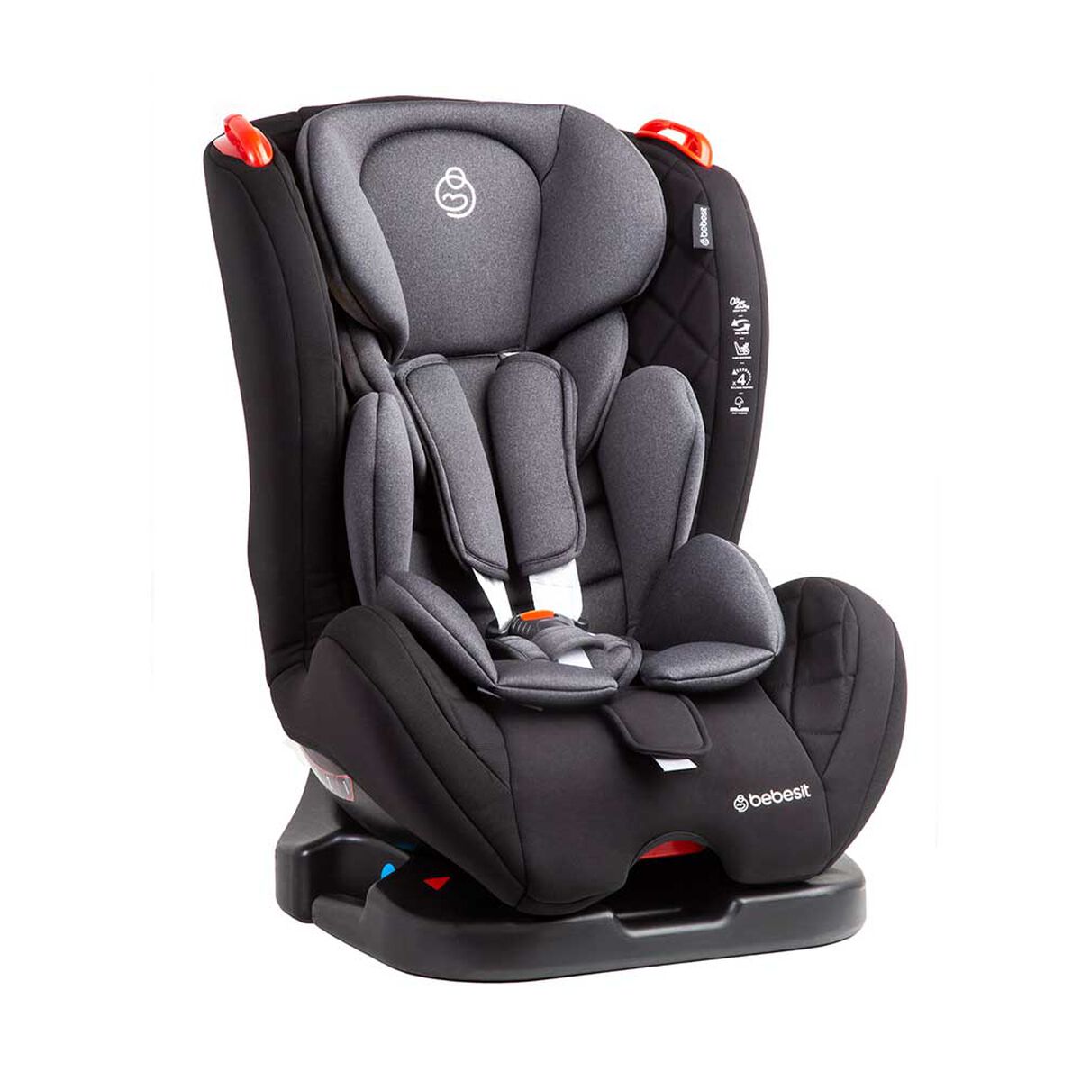 Silla de Auto Reclinable Aries Gris Oscuro Bebesit