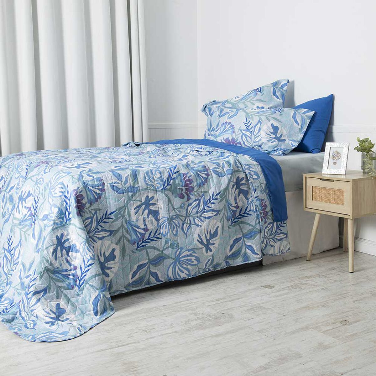 Set Cubrecama + Juego de Sábanas Mashini King Aloe