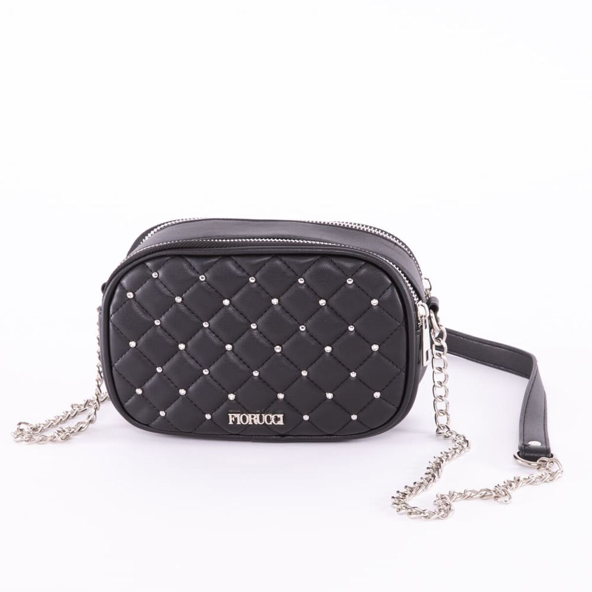 Bolso Ecocuero Negro Fiorucci