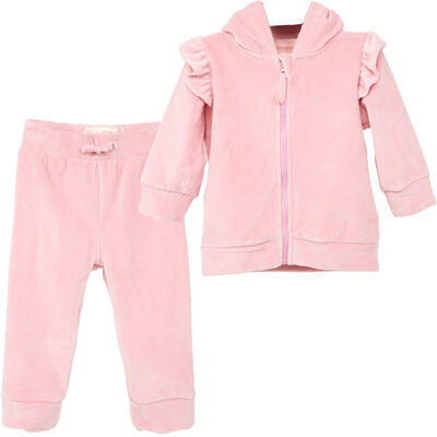 Imagen 1 del producto Conjunto Polerón + Pantalón Polar Chess Baby Rosa