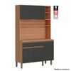 Mueble de Cocina Roca Macadamia Canela Grafito 1 Cajón 4 Puertas